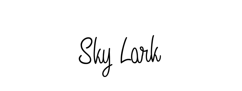 How to Draw Sky Lark signature style? Angelique-Rose-font-FFP is a latest design signature styles for name Sky Lark. Sky Lark signature style 5 images and pictures png