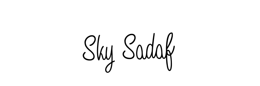 Create a beautiful signature design for name Sky Sadaf. With this signature (Angelique-Rose-font-FFP) fonts, you can make a handwritten signature for free. Sky Sadaf signature style 5 images and pictures png