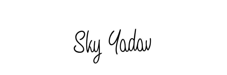 Also You can easily find your signature by using the search form. We will create Sky Yadav name handwritten signature images for you free of cost using Angelique-Rose-font-FFP sign style. Sky Yadav signature style 5 images and pictures png