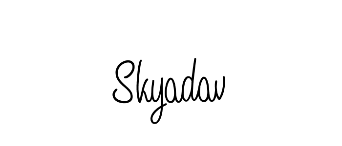 How to Draw Skyadav signature style? Angelique-Rose-font-FFP is a latest design signature styles for name Skyadav. Skyadav signature style 5 images and pictures png