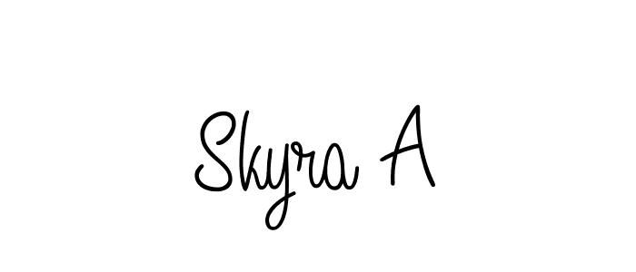 Make a beautiful signature design for name Skyra A. Use this online signature maker to create a handwritten signature for free. Skyra A signature style 5 images and pictures png