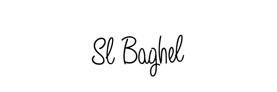 Make a beautiful signature design for name Sl Baghel. With this signature (Angelique-Rose-font-FFP) style, you can create a handwritten signature for free. Sl Baghel signature style 5 images and pictures png