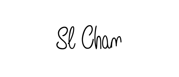 Create a beautiful signature design for name Sl Chan. With this signature (Angelique-Rose-font-FFP) fonts, you can make a handwritten signature for free. Sl Chan signature style 5 images and pictures png