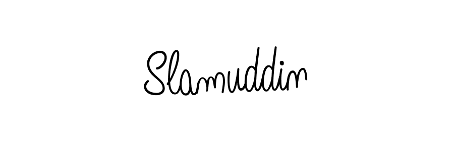 How to make Slamuddin signature? Angelique-Rose-font-FFP is a professional autograph style. Create handwritten signature for Slamuddin name. Slamuddin signature style 5 images and pictures png