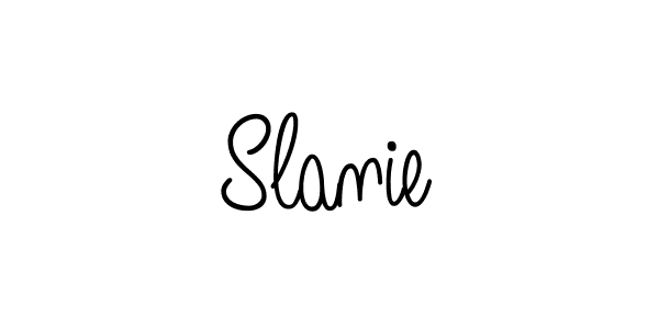 How to Draw Slanie signature style? Angelique-Rose-font-FFP is a latest design signature styles for name Slanie. Slanie signature style 5 images and pictures png