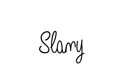 Use a signature maker to create a handwritten signature online. With this signature software, you can design (Angelique-Rose-font-FFP) your own signature for name Slany. Slany signature style 5 images and pictures png