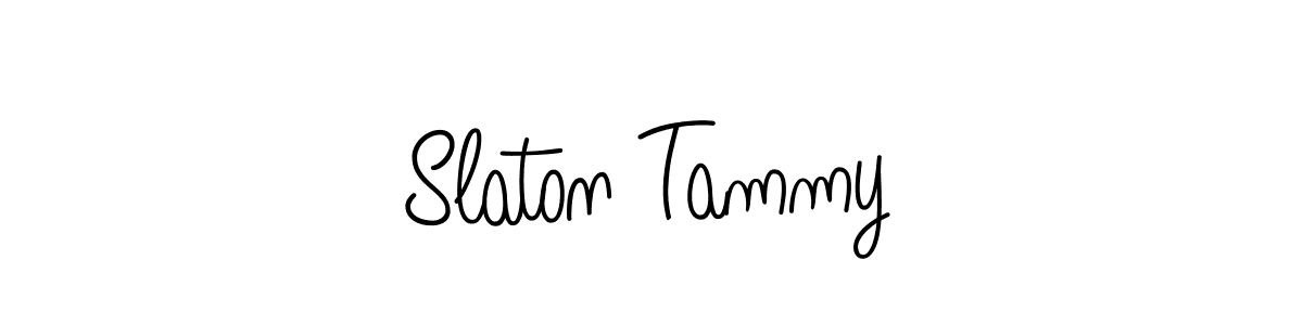 Use a signature maker to create a handwritten signature online. With this signature software, you can design (Angelique-Rose-font-FFP) your own signature for name Slaton Tammy. Slaton Tammy signature style 5 images and pictures png