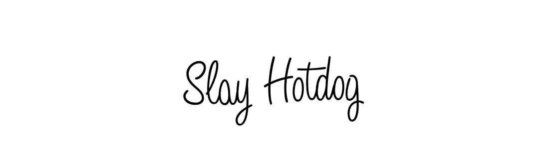 Best and Professional Signature Style for Slay Hotdog. Angelique-Rose-font-FFP Best Signature Style Collection. Slay Hotdog signature style 5 images and pictures png