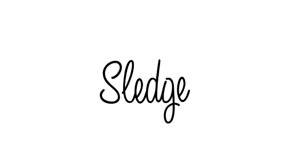 How to make Sledge signature? Angelique-Rose-font-FFP is a professional autograph style. Create handwritten signature for Sledge name. Sledge signature style 5 images and pictures png