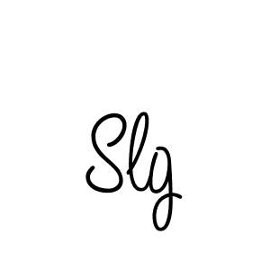 Design your own signature with our free online signature maker. With this signature software, you can create a handwritten (Angelique-Rose-font-FFP) signature for name Slg. Slg signature style 5 images and pictures png