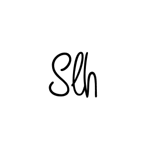 Create a beautiful signature design for name Slh. With this signature (Angelique-Rose-font-FFP) fonts, you can make a handwritten signature for free. Slh signature style 5 images and pictures png