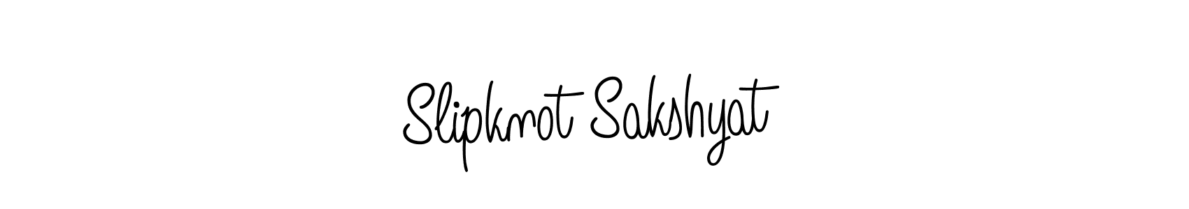 Slipknot Sakshyat stylish signature style. Best Handwritten Sign (Angelique-Rose-font-FFP) for my name. Handwritten Signature Collection Ideas for my name Slipknot Sakshyat. Slipknot Sakshyat signature style 5 images and pictures png