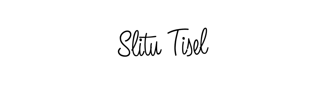 The best way (Angelique-Rose-font-FFP) to make a short signature is to pick only two or three words in your name. The name Slitu Tisel include a total of six letters. For converting this name. Slitu Tisel signature style 5 images and pictures png