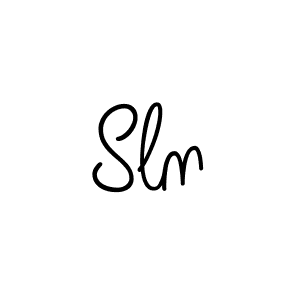 The best way (Angelique-Rose-font-FFP) to make a short signature is to pick only two or three words in your name. The name Sln include a total of six letters. For converting this name. Sln signature style 5 images and pictures png