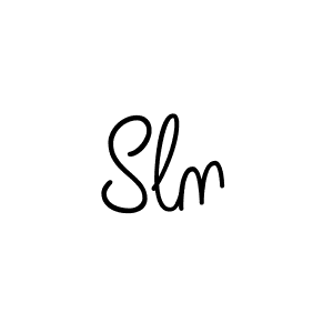 The best way (Angelique-Rose-font-FFP) to make a short signature is to pick only two or three words in your name. The name Sln include a total of six letters. For converting this name. Sln signature style 5 images and pictures png