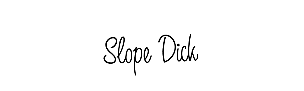 How to make Slope Dick name signature. Use Angelique-Rose-font-FFP style for creating short signs online. This is the latest handwritten sign. Slope Dick signature style 5 images and pictures png