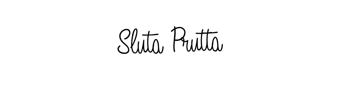 Sluta Prutta stylish signature style. Best Handwritten Sign (Angelique-Rose-font-FFP) for my name. Handwritten Signature Collection Ideas for my name Sluta Prutta. Sluta Prutta signature style 5 images and pictures png