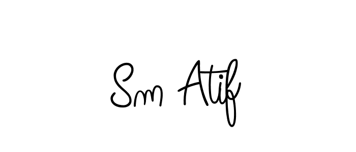 Once you've used our free online signature maker to create your best signature Angelique-Rose-font-FFP style, it's time to enjoy all of the benefits that Sm Atif name signing documents. Sm Atif signature style 5 images and pictures png