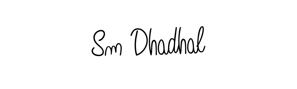 The best way (Angelique-Rose-font-FFP) to make a short signature is to pick only two or three words in your name. The name Sm Dhadhal include a total of six letters. For converting this name. Sm Dhadhal signature style 5 images and pictures png