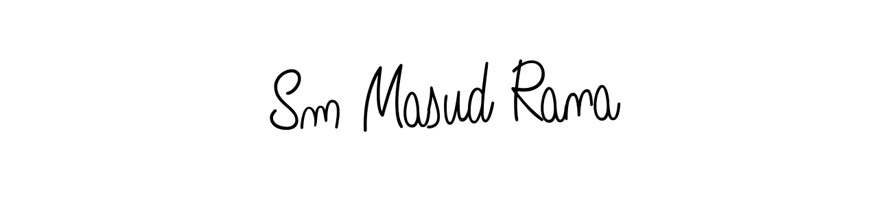 The best way (Angelique-Rose-font-FFP) to make a short signature is to pick only two or three words in your name. The name Sm Masud Rana include a total of six letters. For converting this name. Sm Masud Rana signature style 5 images and pictures png