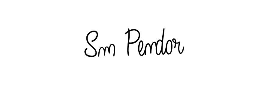 Make a beautiful signature design for name Sm Pendor. With this signature (Angelique-Rose-font-FFP) style, you can create a handwritten signature for free. Sm Pendor signature style 5 images and pictures png