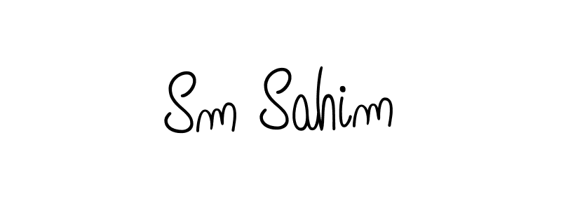 if you are searching for the best signature style for your name Sm Sahim. so please give up your signature search. here we have designed multiple signature styles  using Angelique-Rose-font-FFP. Sm Sahim signature style 5 images and pictures png