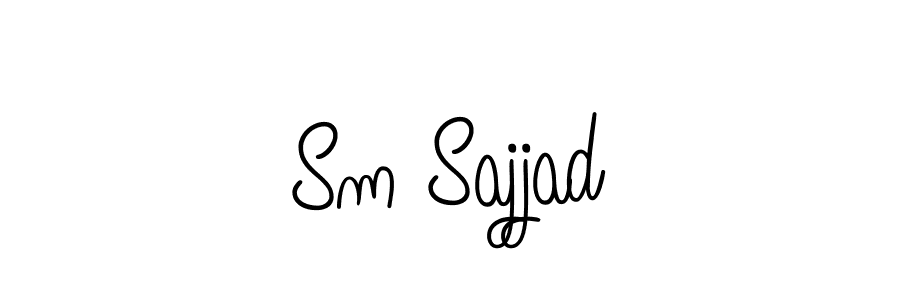 Make a beautiful signature design for name Sm Sajjad. With this signature (Angelique-Rose-font-FFP) style, you can create a handwritten signature for free. Sm Sajjad signature style 5 images and pictures png
