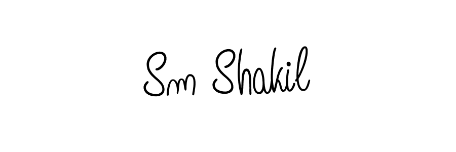 Angelique-Rose-font-FFP is a professional signature style that is perfect for those who want to add a touch of class to their signature. It is also a great choice for those who want to make their signature more unique. Get Sm Shakil name to fancy signature for free. Sm Shakil signature style 5 images and pictures png