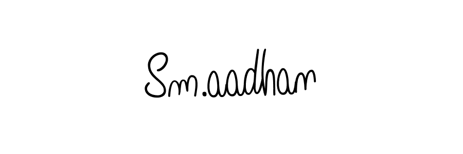 You can use this online signature creator to create a handwritten signature for the name Sm.aadhan. This is the best online autograph maker. Sm.aadhan signature style 5 images and pictures png