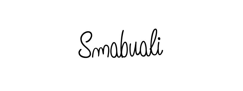 How to make Smabuali name signature. Use Angelique-Rose-font-FFP style for creating short signs online. This is the latest handwritten sign. Smabuali signature style 5 images and pictures png