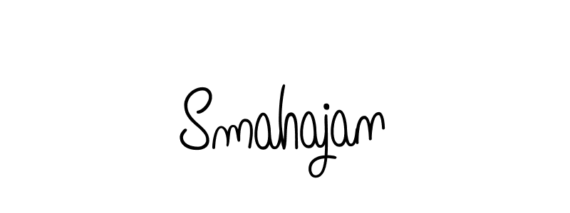 Design your own signature with our free online signature maker. With this signature software, you can create a handwritten (Angelique-Rose-font-FFP) signature for name Smahajan. Smahajan signature style 5 images and pictures png