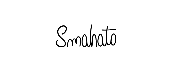 Smahato stylish signature style. Best Handwritten Sign (Angelique-Rose-font-FFP) for my name. Handwritten Signature Collection Ideas for my name Smahato. Smahato signature style 5 images and pictures png