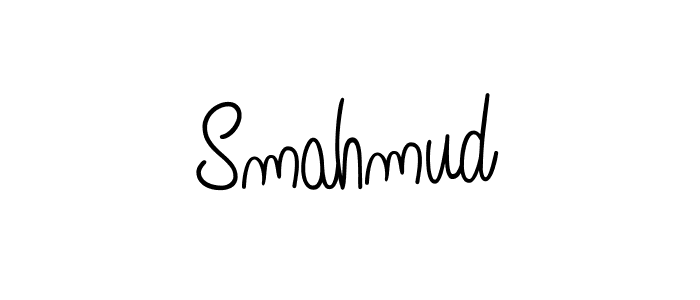 Use a signature maker to create a handwritten signature online. With this signature software, you can design (Angelique-Rose-font-FFP) your own signature for name Smahmud. Smahmud signature style 5 images and pictures png