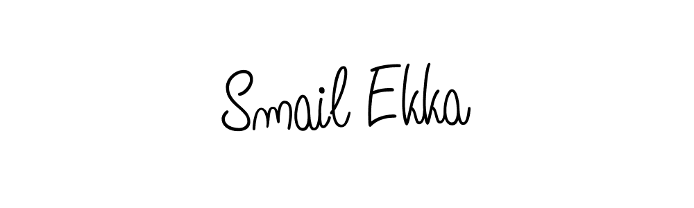 Angelique-Rose-font-FFP is a professional signature style that is perfect for those who want to add a touch of class to their signature. It is also a great choice for those who want to make their signature more unique. Get Smail Ekka name to fancy signature for free. Smail Ekka signature style 5 images and pictures png