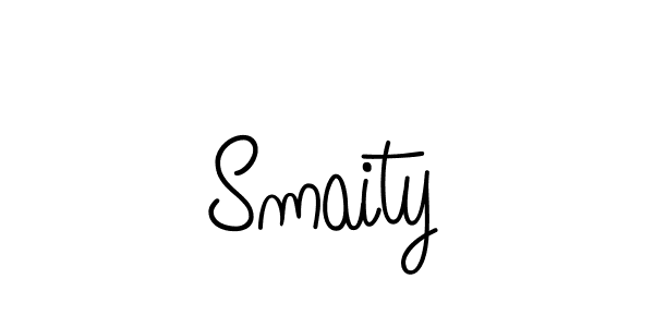 How to make Smaity name signature. Use Angelique-Rose-font-FFP style for creating short signs online. This is the latest handwritten sign. Smaity signature style 5 images and pictures png