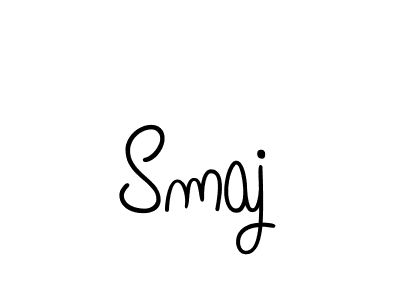 Make a beautiful signature design for name Smaj. With this signature (Angelique-Rose-font-FFP) style, you can create a handwritten signature for free. Smaj signature style 5 images and pictures png