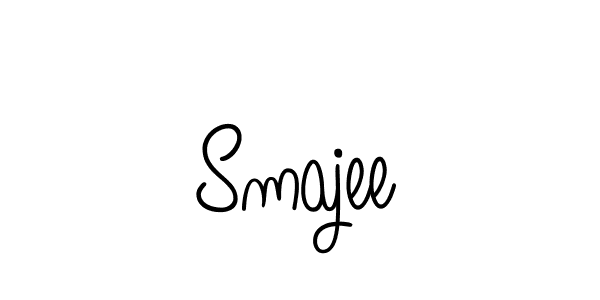 The best way (Angelique-Rose-font-FFP) to make a short signature is to pick only two or three words in your name. The name Smajee include a total of six letters. For converting this name. Smajee signature style 5 images and pictures png