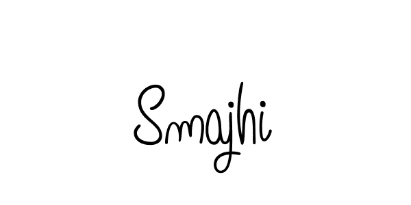 How to make Smajhi signature? Angelique-Rose-font-FFP is a professional autograph style. Create handwritten signature for Smajhi name. Smajhi signature style 5 images and pictures png