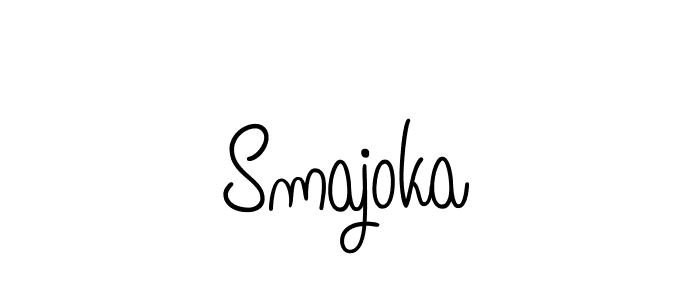 if you are searching for the best signature style for your name Smajoka. so please give up your signature search. here we have designed multiple signature styles  using Angelique-Rose-font-FFP. Smajoka signature style 5 images and pictures png