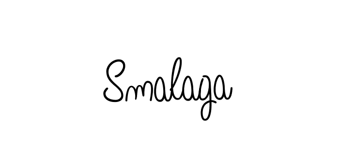 The best way (Angelique-Rose-font-FFP) to make a short signature is to pick only two or three words in your name. The name Smalaga include a total of six letters. For converting this name. Smalaga signature style 5 images and pictures png