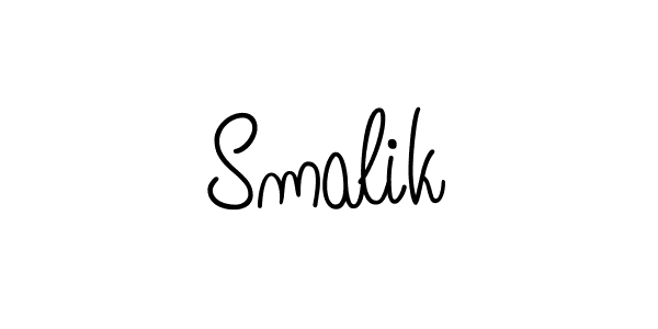 Design your own signature with our free online signature maker. With this signature software, you can create a handwritten (Angelique-Rose-font-FFP) signature for name Smalik. Smalik signature style 5 images and pictures png