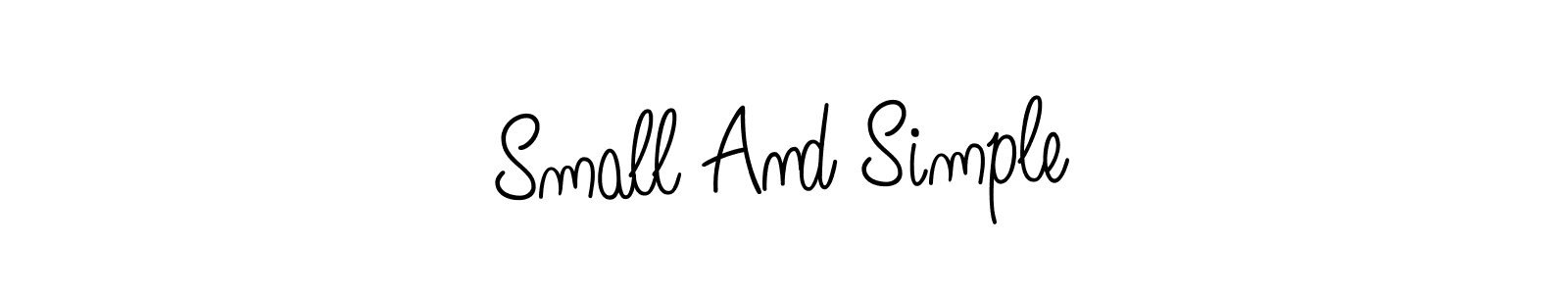 if you are searching for the best signature style for your name Small And Simple. so please give up your signature search. here we have designed multiple signature styles  using Angelique-Rose-font-FFP. Small And Simple signature style 5 images and pictures png