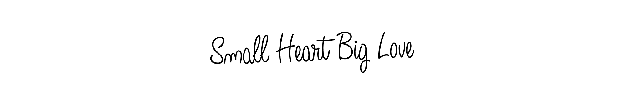 How to Draw Small Heart Big Love signature style? Angelique-Rose-font-FFP is a latest design signature styles for name Small Heart Big Love. Small Heart Big Love signature style 5 images and pictures png
