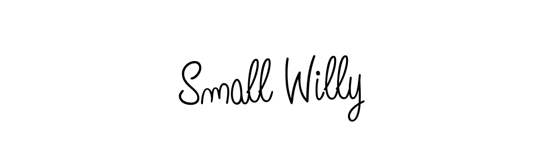 Make a beautiful signature design for name Small Willy. With this signature (Angelique-Rose-font-FFP) style, you can create a handwritten signature for free. Small Willy signature style 5 images and pictures png