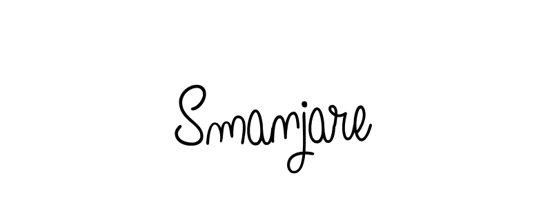 Make a beautiful signature design for name Smanjare. With this signature (Angelique-Rose-font-FFP) style, you can create a handwritten signature for free. Smanjare signature style 5 images and pictures png