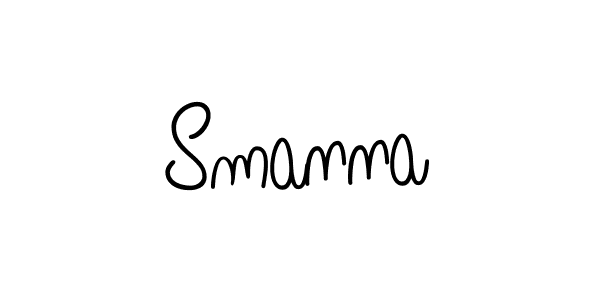 Also we have Smanna name is the best signature style. Create professional handwritten signature collection using Angelique-Rose-font-FFP autograph style. Smanna signature style 5 images and pictures png