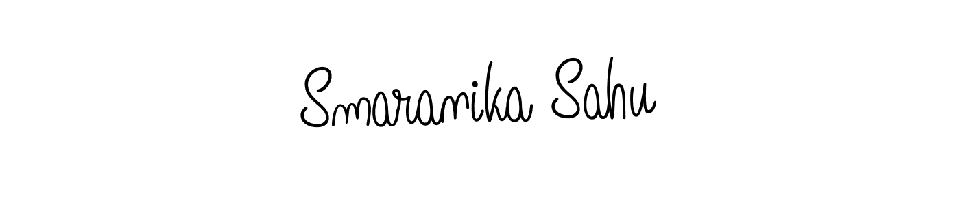 Angelique-Rose-font-FFP is a professional signature style that is perfect for those who want to add a touch of class to their signature. It is also a great choice for those who want to make their signature more unique. Get Smaranika Sahu name to fancy signature for free. Smaranika Sahu signature style 5 images and pictures png