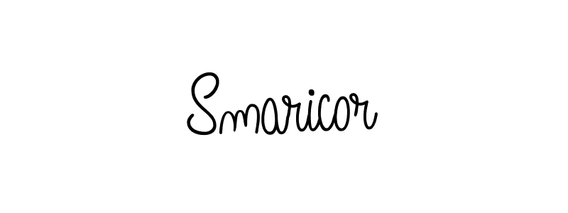 The best way (Angelique-Rose-font-FFP) to make a short signature is to pick only two or three words in your name. The name Smaricor include a total of six letters. For converting this name. Smaricor signature style 5 images and pictures png