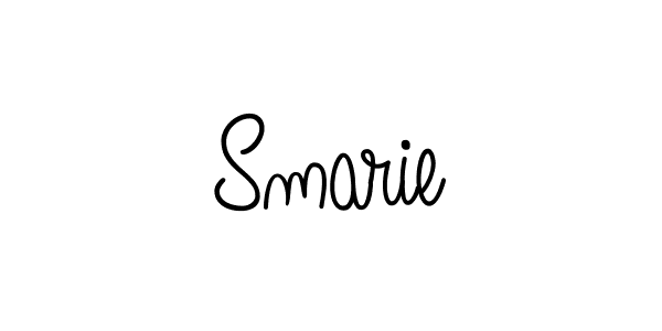 You should practise on your own different ways (Angelique-Rose-font-FFP) to write your name (Smarie) in signature. don't let someone else do it for you. Smarie signature style 5 images and pictures png
