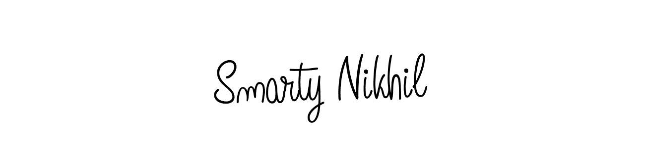 Make a short Smarty Nikhil signature style. Manage your documents anywhere anytime using Angelique-Rose-font-FFP. Create and add eSignatures, submit forms, share and send files easily. Smarty Nikhil signature style 5 images and pictures png